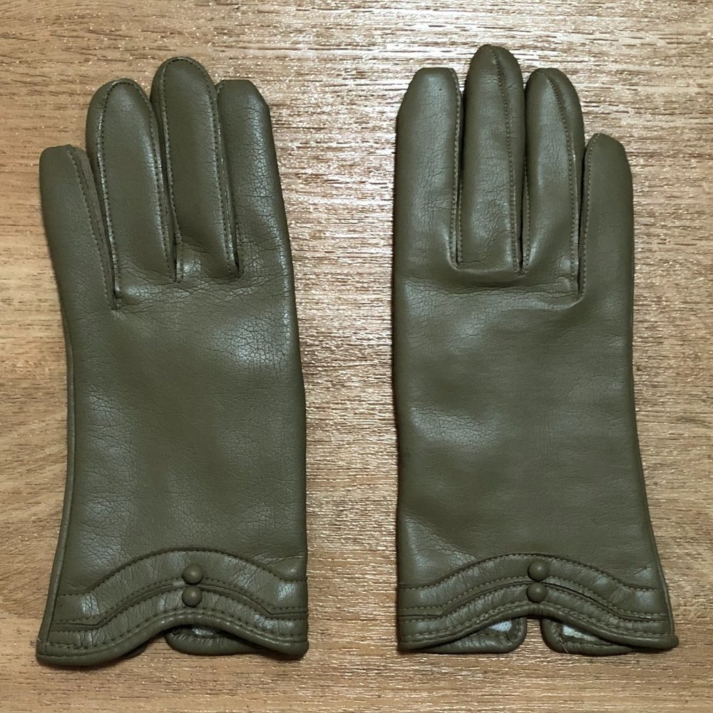 Vintage Taupe Tan Gloves
